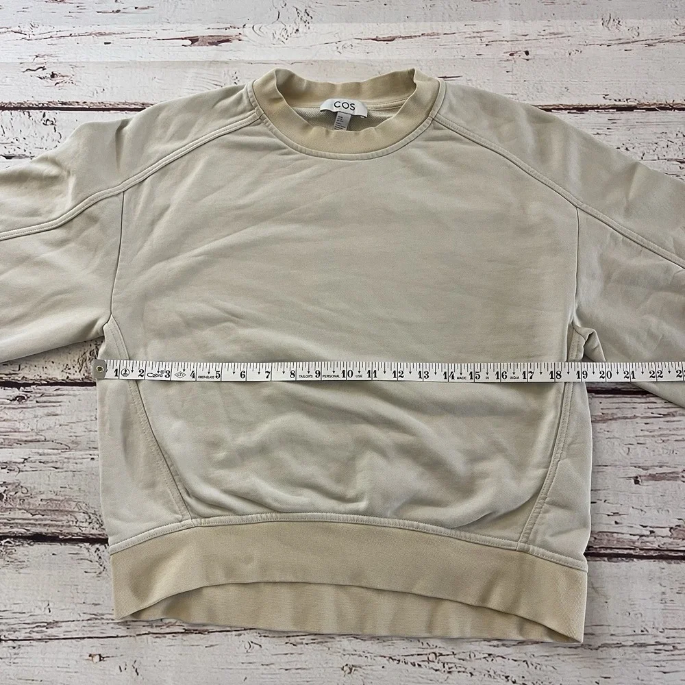 COS Jumper Sweater‎ Womens Beige Sweatshirt Crew Long Sleeve Pullover XS